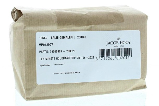 Jacob Hooy Salie gemalen (250 Gram)