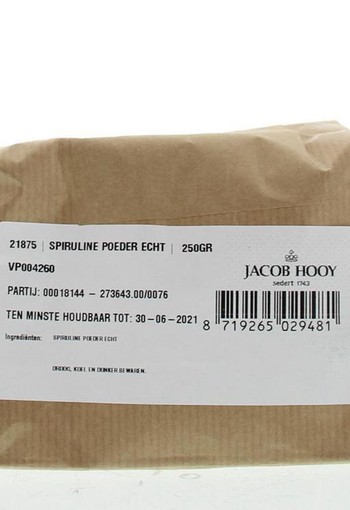 Jacob Hooy Spirulina poeder (250 Gram)