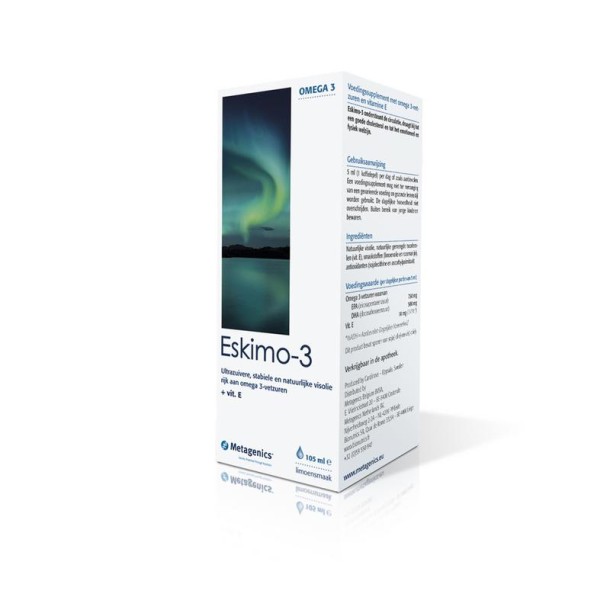 Metagenics Eskimo 3 vloeibaar limoen (105 Milliliter)