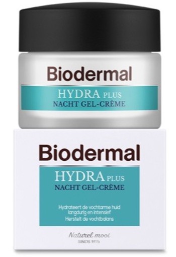 Biodermal Hydraplus Nacht Gelcreme Vochtarme Huid 50ml