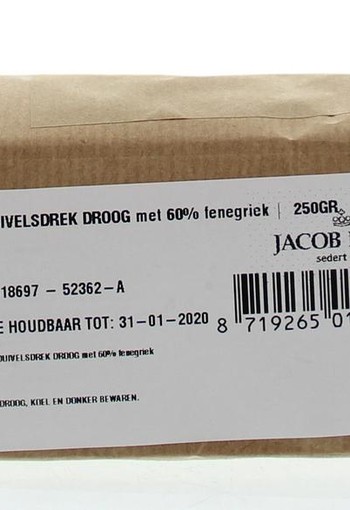 Jacob Hooy Duivelsdrek droog met fenegriek (250 Gram)