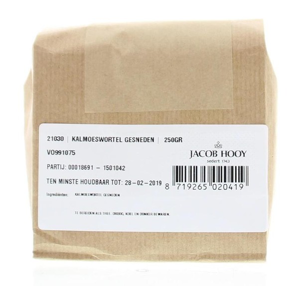 Jacob Hooy Kalmoeswortel ongeschild gesneden (250 Gram)