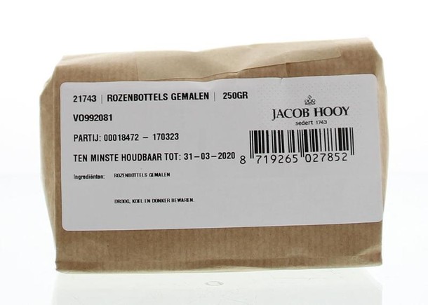 Jacob Hooy Rozenbottels gemalen (250 Gram)