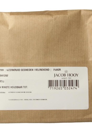 Jacob Hooy IJzerkruid gesneden welriekend (250 Gram)