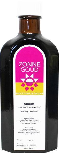 Zonnegoud Allium siroop (150 Milliliter)