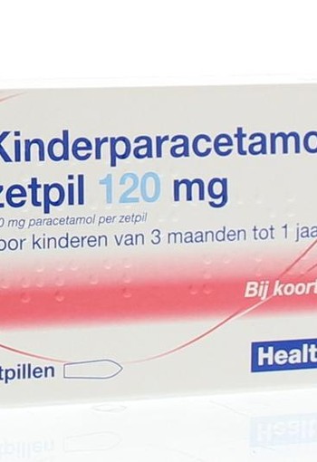 Healthypharm Paracetamol kind 120mg (10 Zetpillen)