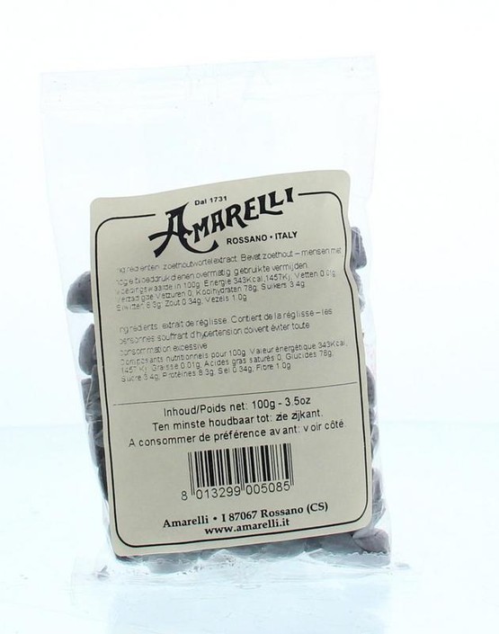 Amarelli Laurierdrop zakje brokjes (100 Gram)