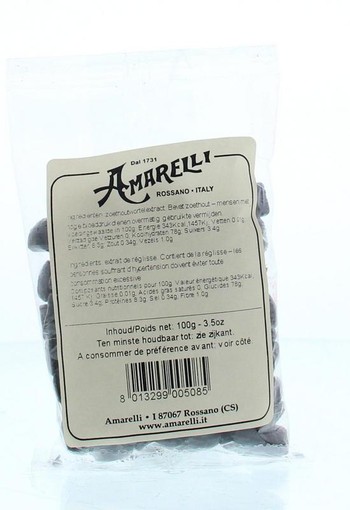 Amarelli Laurierdrop zakje brokjes (100 Gram)