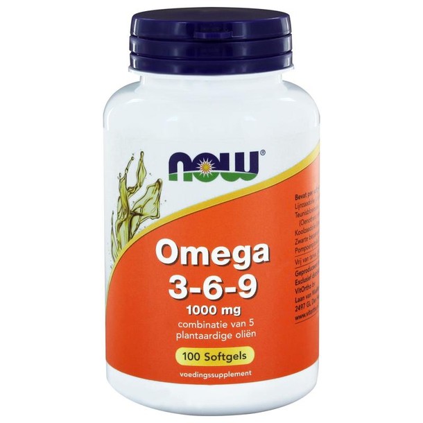 NOW Omega 3-6-9 1000mg (100 Softgels)