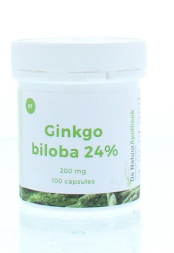 Natuurapotheek Ginkgo biloba 24% 200mg (100 Capsules)