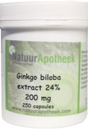 Natuurapotheek Ginkgo biloba 24% 200mg (250 Capsules)