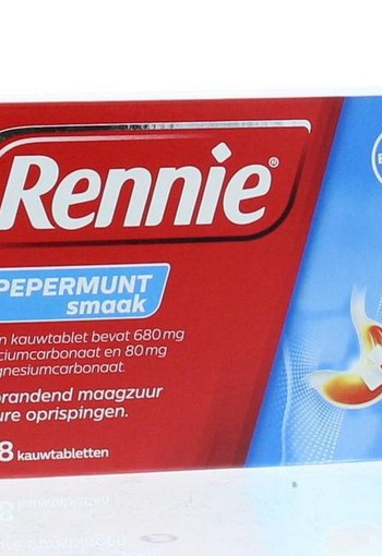 Rennie Pepermunt (48 Kauwtabletten)
