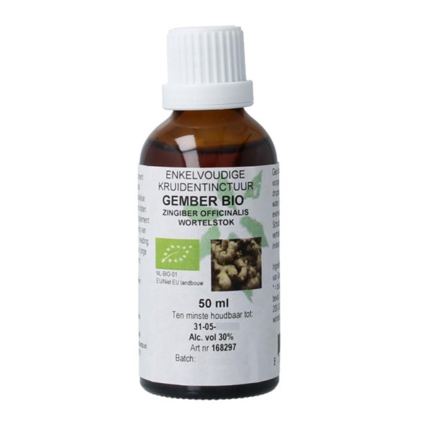 Cruydhof Zingiber officinalis rhiz/gember tinctuur bio (50 Milliliter)