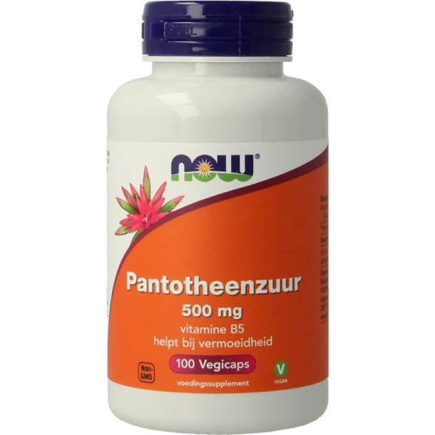 NOW Pantotheenzuur 500mg (B5) (100 Capsules)