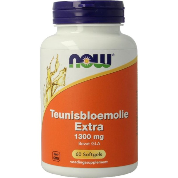 NOW Teunisbloemolie extra sterk 1300mg (60 Softgels)