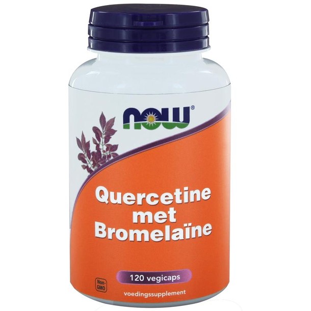 NOW Quercetine met bromelaine (120 Vegetarische capsules)