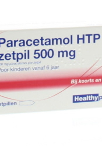 Healthypharm Paracetamol 500mg (10 Zetpillen)