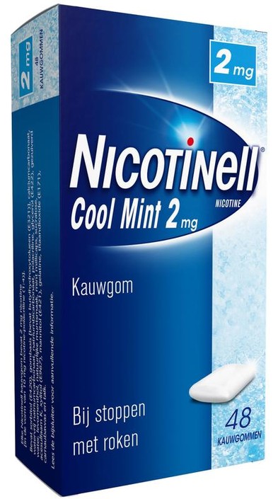 Nicotinell Kauwgom cool mint 2 mg (48 Stuks)