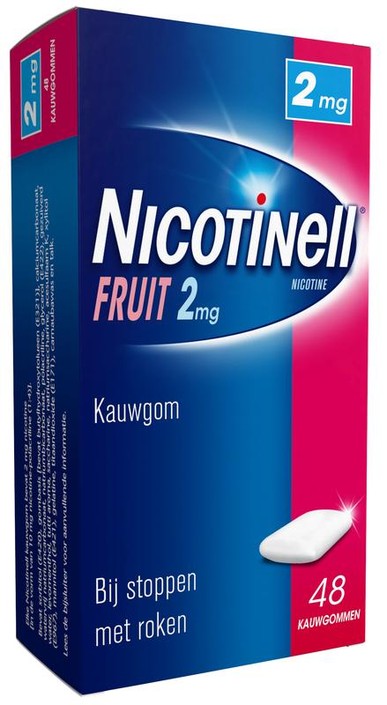 Nicotinell Kauwgom fruit 2 mg (48 Stuks)