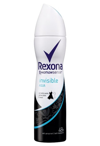 Rexona Invisible Aqua Aerosol Anti-transpirant voor vrouwen 150ml