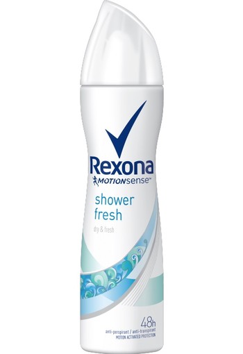 Rexona Shower Fresh Aerosol Anti-transpirant Compressed voor vrouwen 150ml