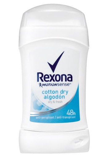 Rexona Cotton Dry Stick Anti-transpirant voor vrouwen 40ml