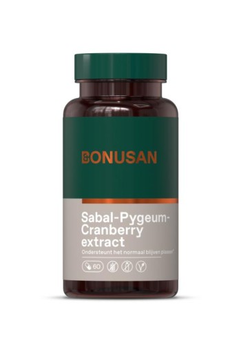 Bonusan Sabal pygeum cranberry extract (60 Vegetarische capsules)