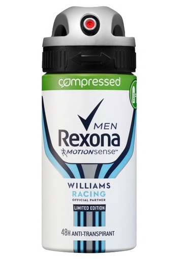 Williams Racing Aerosol Compressed Anti-transpirant voor mannen 75ml