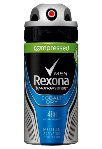 Rexona Cobalt Dry Aerosol Compressed Anti-transpirant voor mannen 75ml