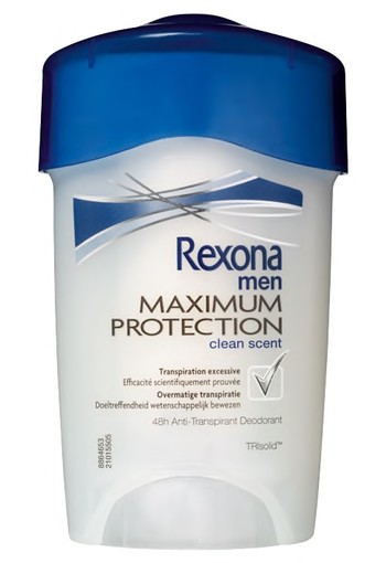 Rexona Clean Scent Maximum Protection Stick Anti-transpirant voor mannen 45ml