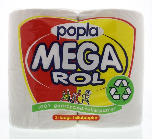 Popla Toiletpapier megarol 400 vel (4 Rol)