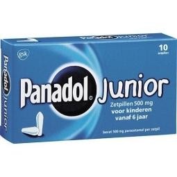 Panadol Junior 500 mg (10 Zetpillen)