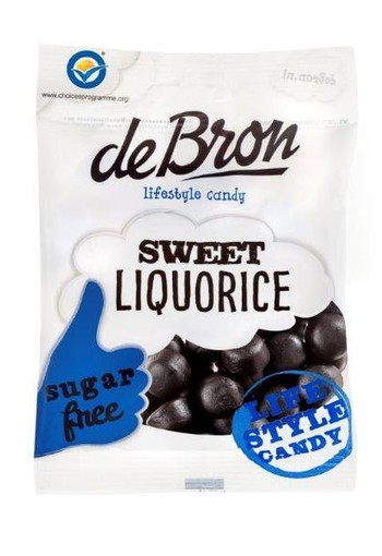 De Bron Zoete dropbolletjes/sweet liquorice suikervrij (100 Gram)