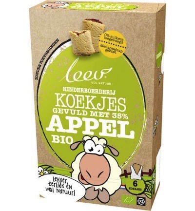 Leev Kinderboerderijkoekjes Appel Bio 150g