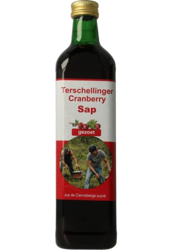 Terschellinger Cranberrysap puur zoet (750 Milliliter)