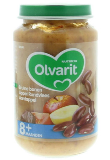 Olvarit Bruine Bonen Appel Rundvlees Aardappel 8m00 200g