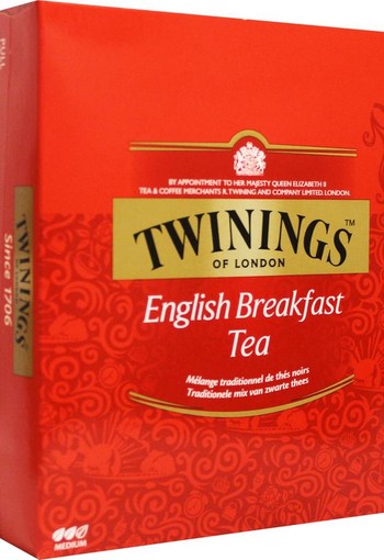 Twinings English breakfast tea (100 Zakjes)