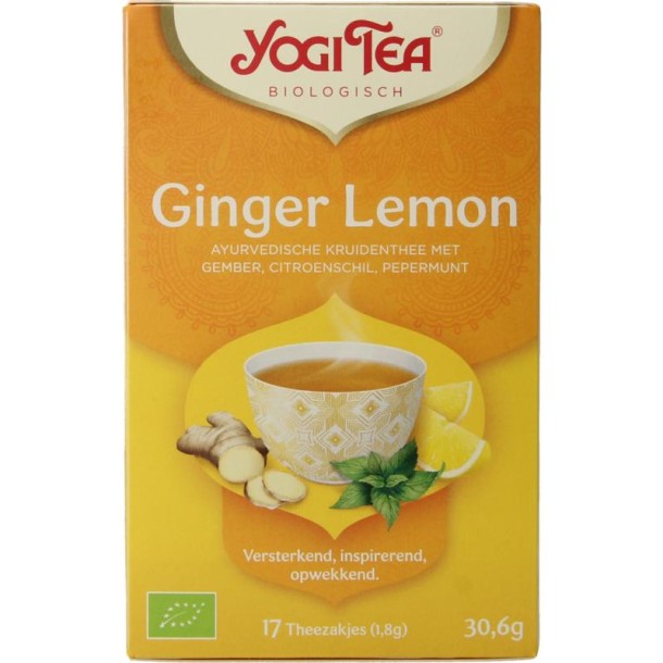 Yogi Tea Ginger lemon munt bio (17 Zakjes)