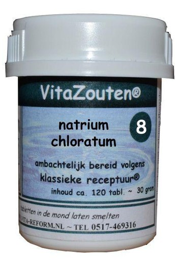 Vitazouten Natrium chloratum/mur.VitaZout nr. 08 (120 Tabletten)