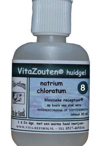 Vitazouten Natrium chloratum/mur. huidgel nr. 08 (30 Milliliter)