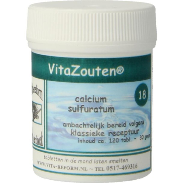 Vitazouten Calcium sulfuratum VitaZout nr. 18 (120 Tabletten)