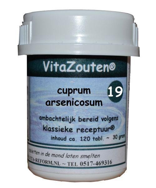 Vitazouten Cuprum arsenicosum VitaZout nr. 19 (120 Tabletten)