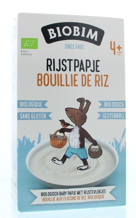 Biobim Baby rijstpapje 4 maanden bio (200 Gram)