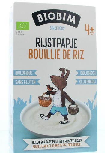 Biobim Baby rijstpapje 4 maanden bio (200 Gram)