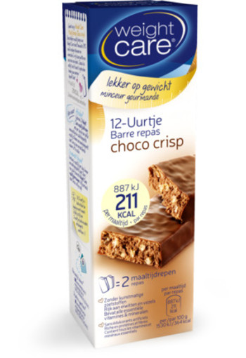 Weight Care 12-uurtje Afslankreep Choco Crisp 2st