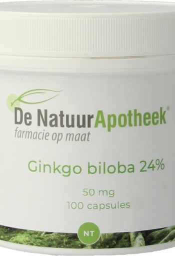 Natuurapotheek Ginkgo biloba 24% 50mg (100 Capsules)