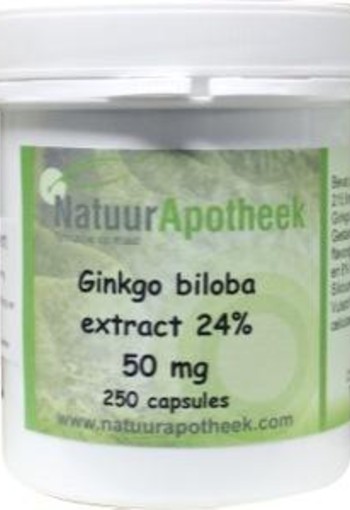 Natuurapotheek Ginkgo biloba 24% 50mg (250 Capsules)