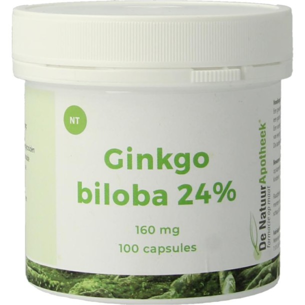 Natuurapotheek Ginkgo biloba 24% 160mg (100 Capsules)