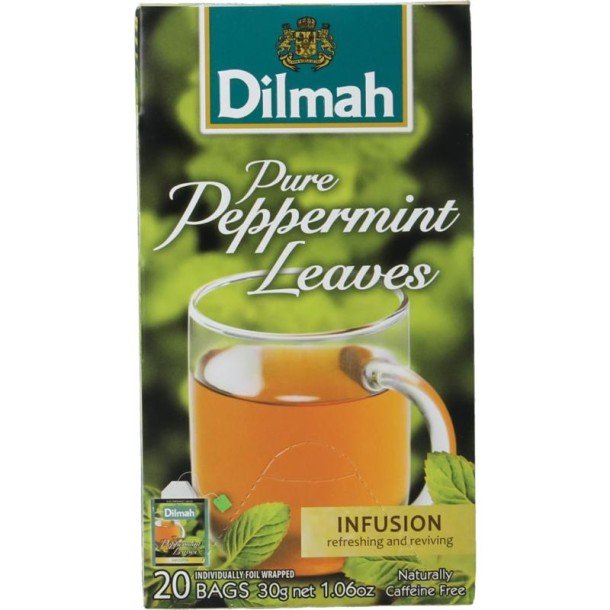 Dilmah Peppermint tea herbal infusion (20 Zakjes)
