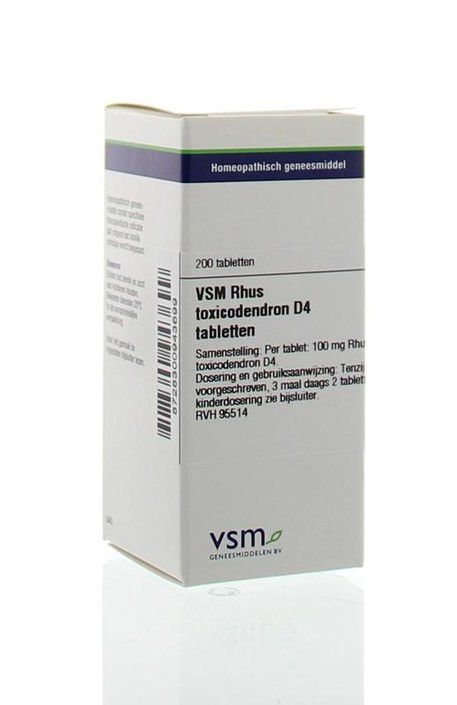 VSM Rhus toxicodendron D4 (200 Tabletten)